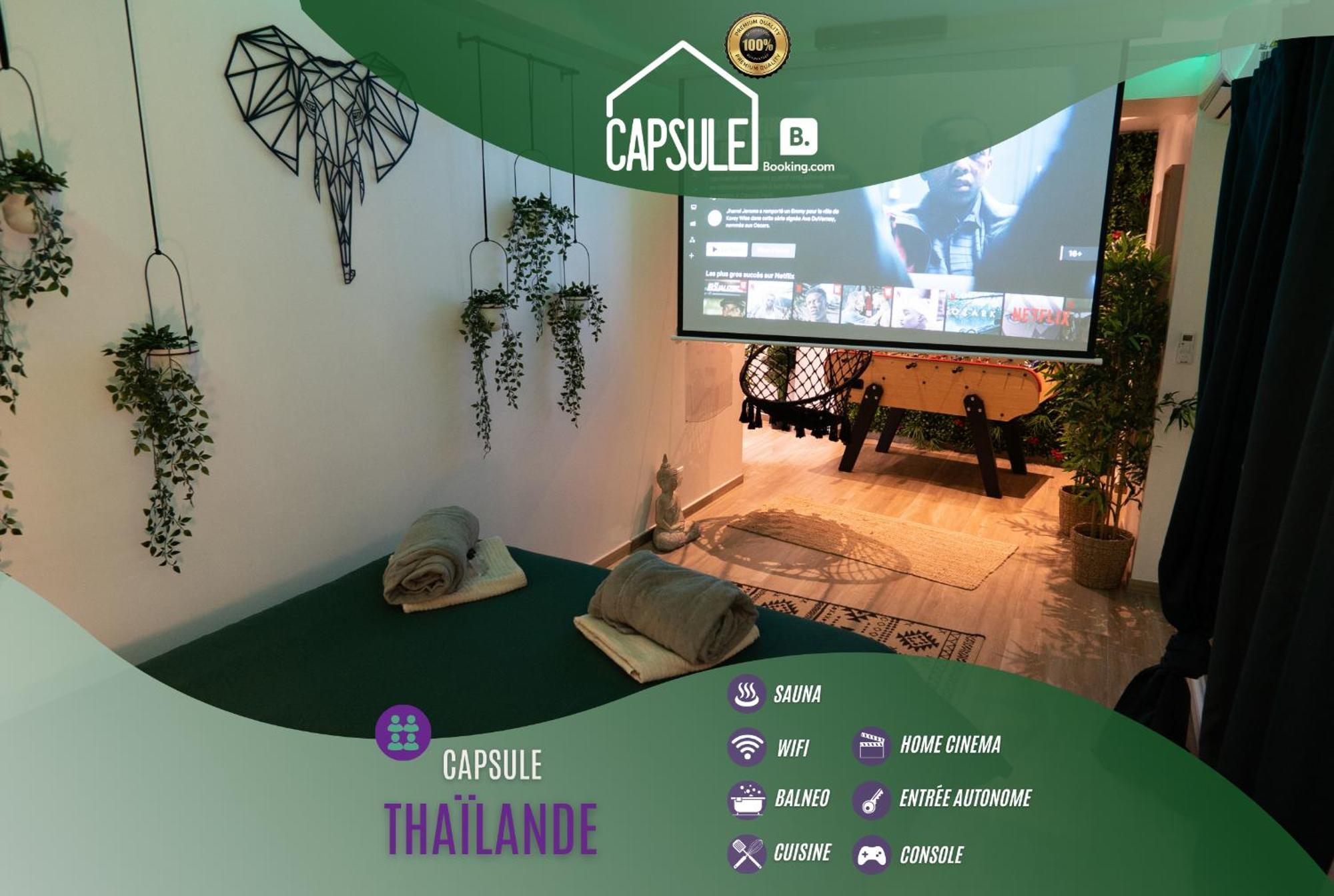 Capsule Thailande I Sauna I Balneo I Console I Jeux En Bois I Cinema I Cour Interieure Trith-Saint-Leger Экстерьер фото